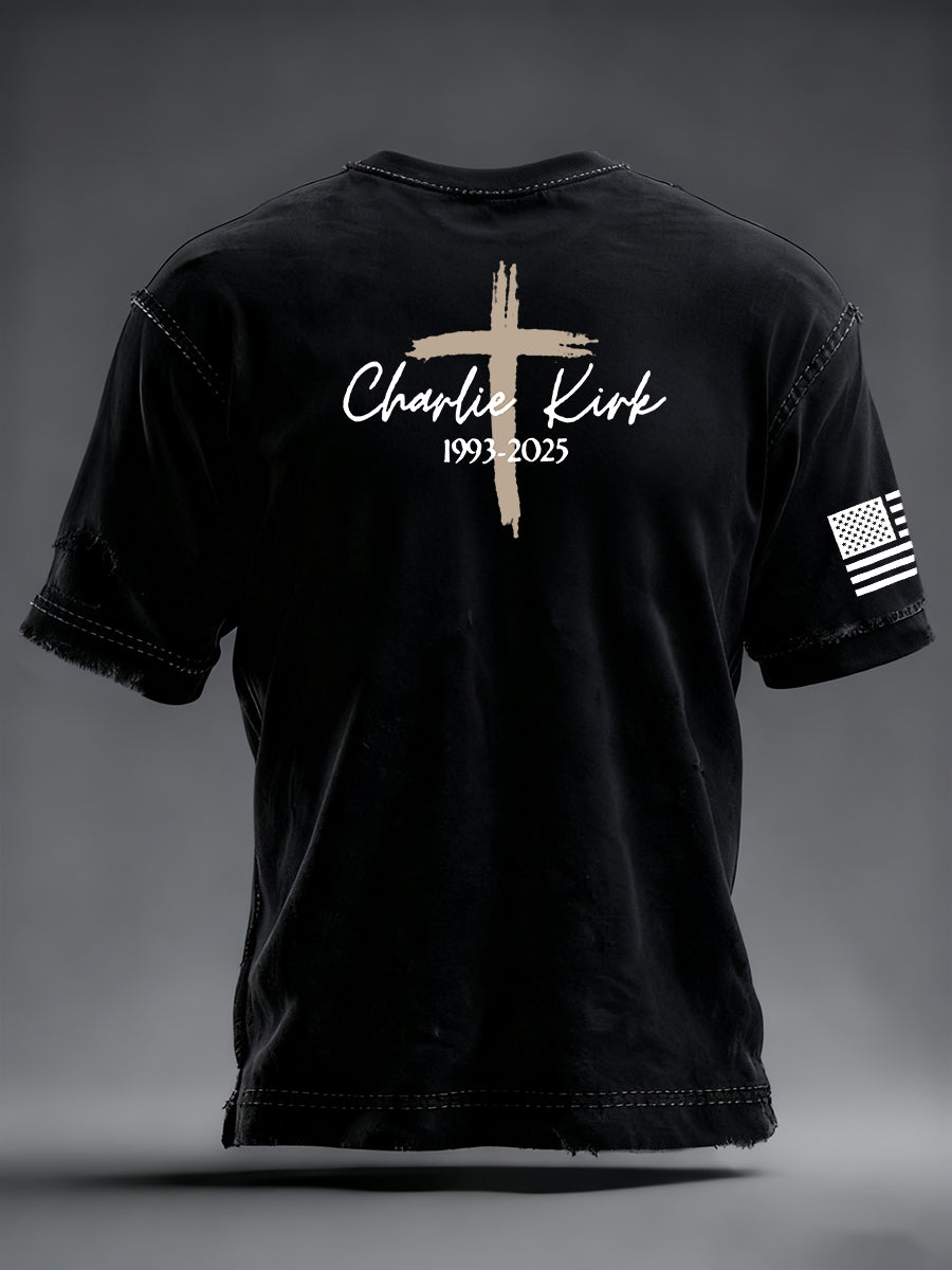 Men's Freedom Is Not Free R.I.P Charlie Kirk Short Sleeve T-shirt