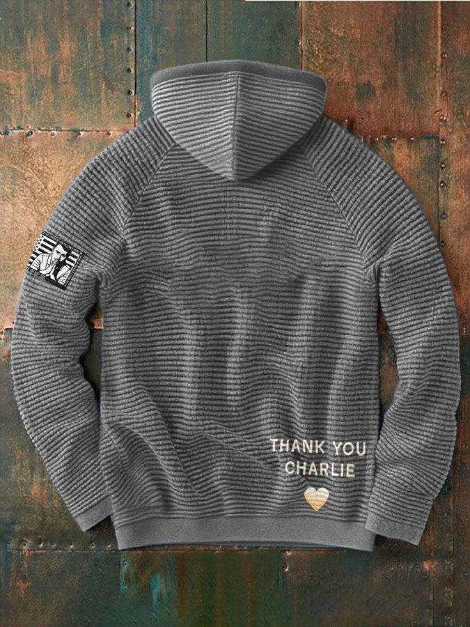 Men's Freedom True Patriot Memorial Printed Hoodie