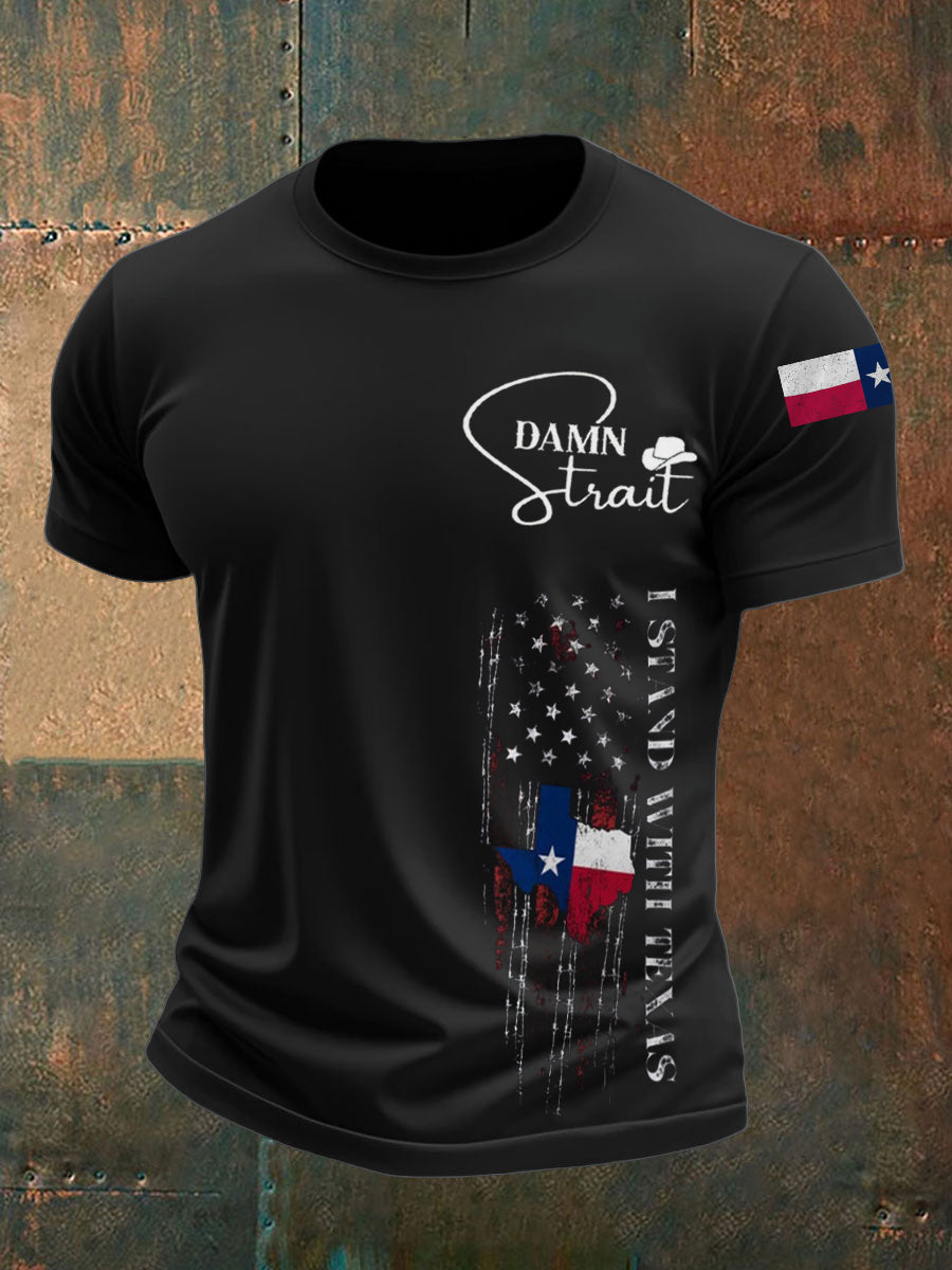 Men's Country Music Support Texas short sleeves t-shirt