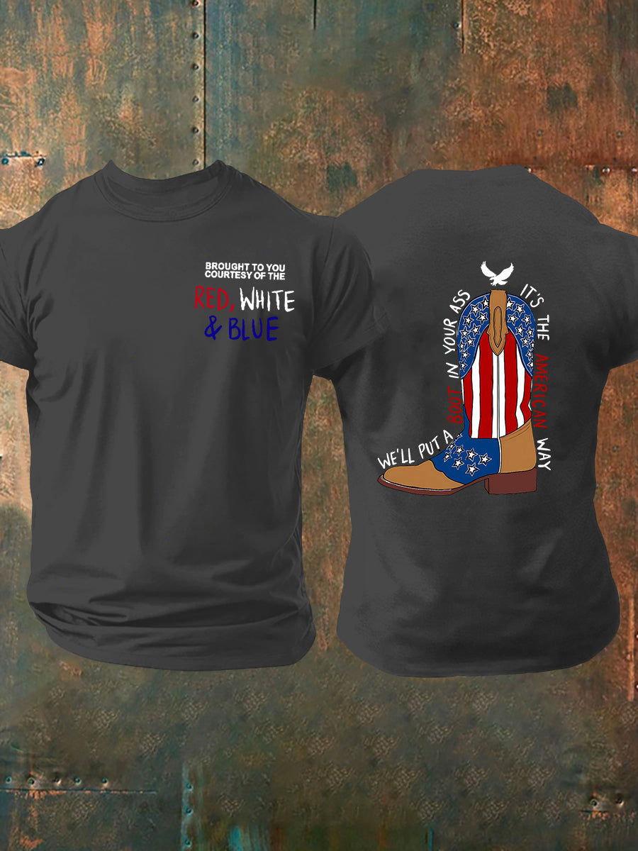 Men's We'll Put A Boot In Your Ass Short-sleeved T-shirt