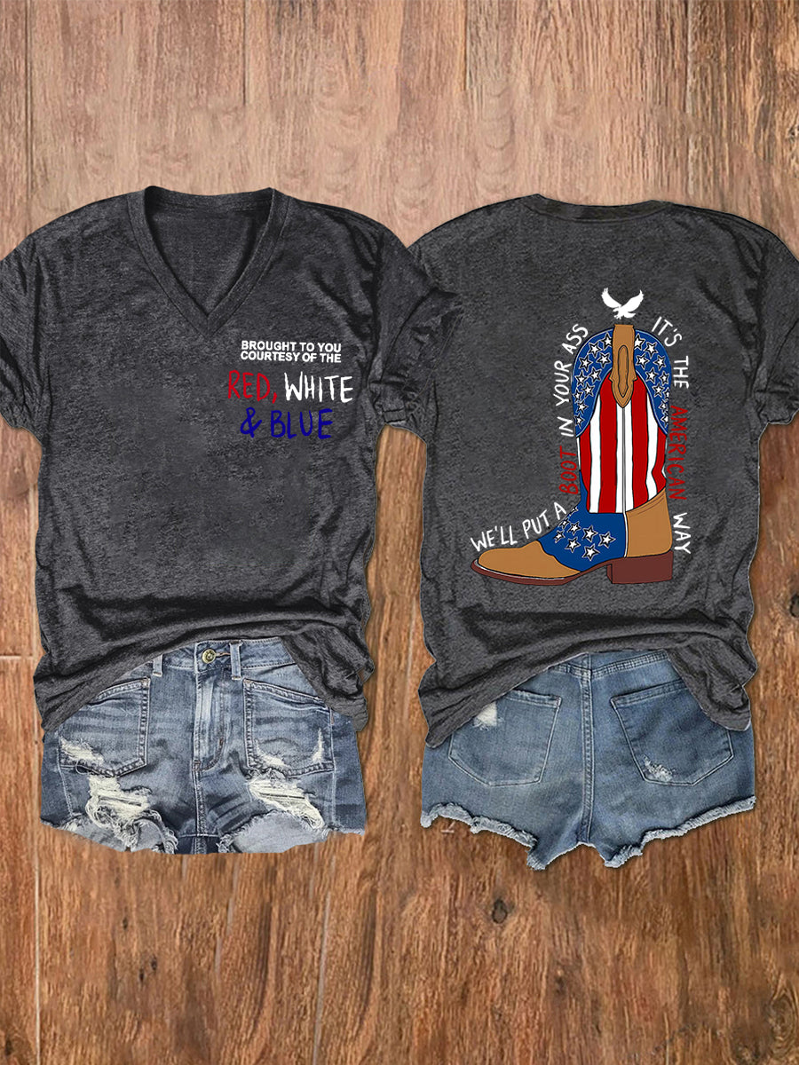 Women's We'll Put A Boot In Your Ass Short Sleeve T-Shirt