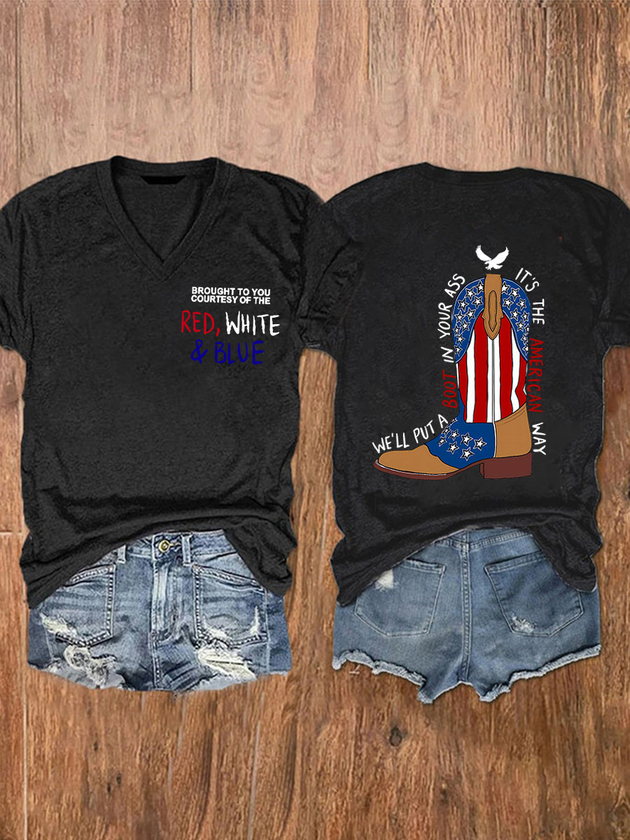 Women's We'll Put A Boot In Your Ass Short Sleeve T-Shirt