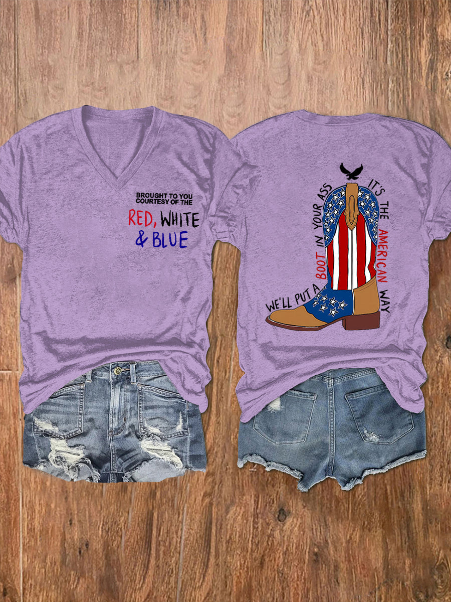Women's We'll Put A Boot In Your Ass Short Sleeve T-Shirt