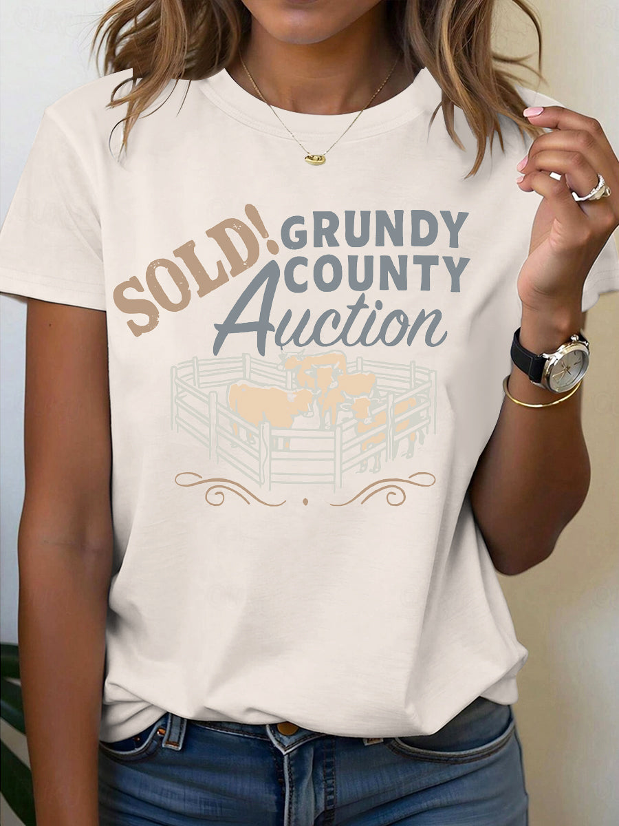 Women's Country Music Printed T-shirt