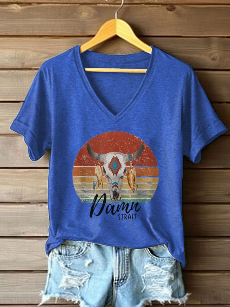 Women's Damn Strait Country Music Fan Short Sleeve T-Shirt