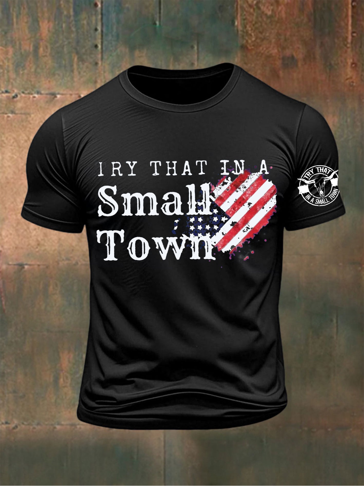 Men's Country Music Printed T-shirt