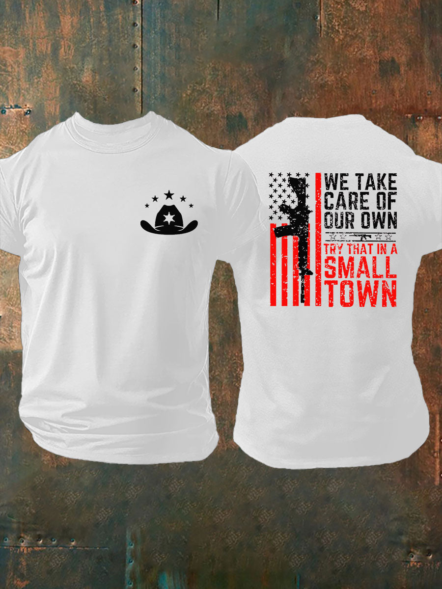 Men's Try That In A Small Town Printed T-shirt