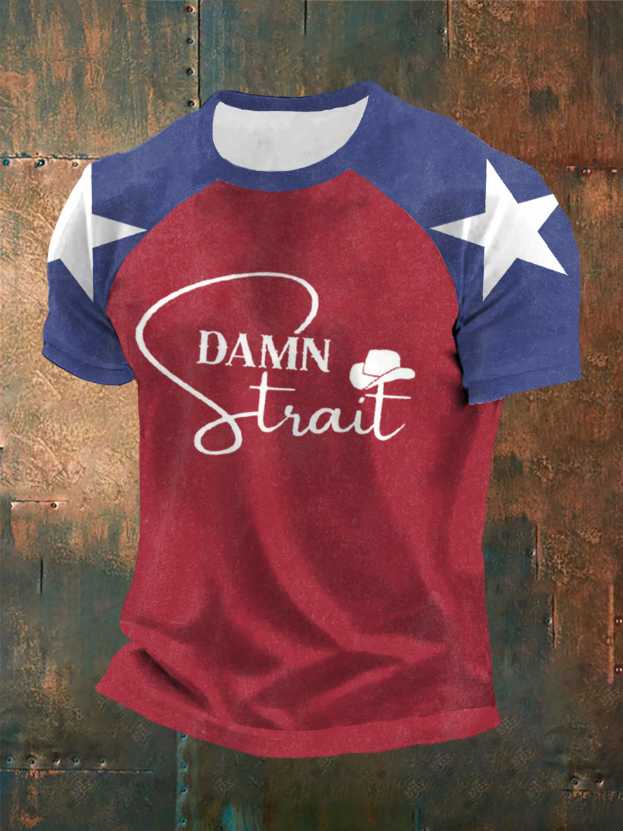 Men's Damn Strait Country Music Fan short sleeve t-shirt