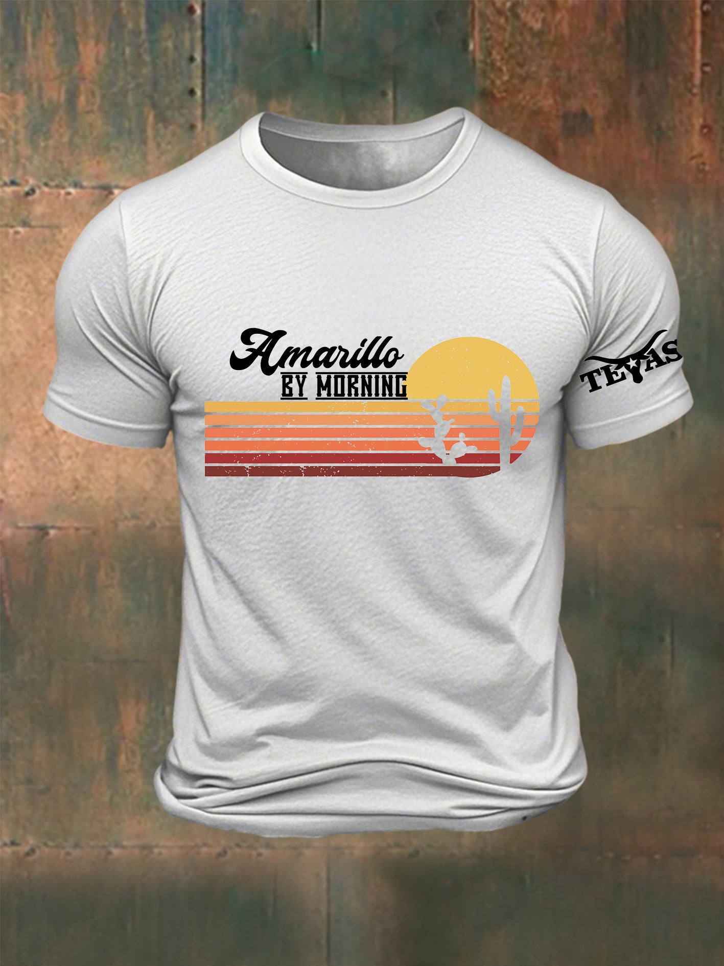 Men's Country Music Printed T-shirt