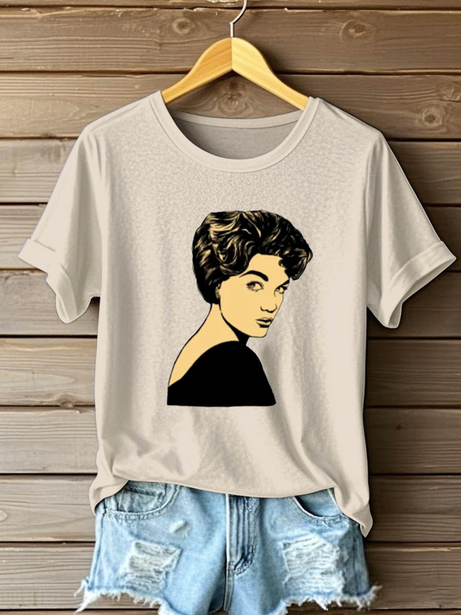 Women's Music Short-Sleeved Printed T-shirt