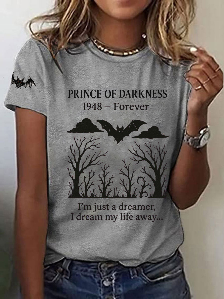 Women's Prince of Darkness Printed Casual T-shirt