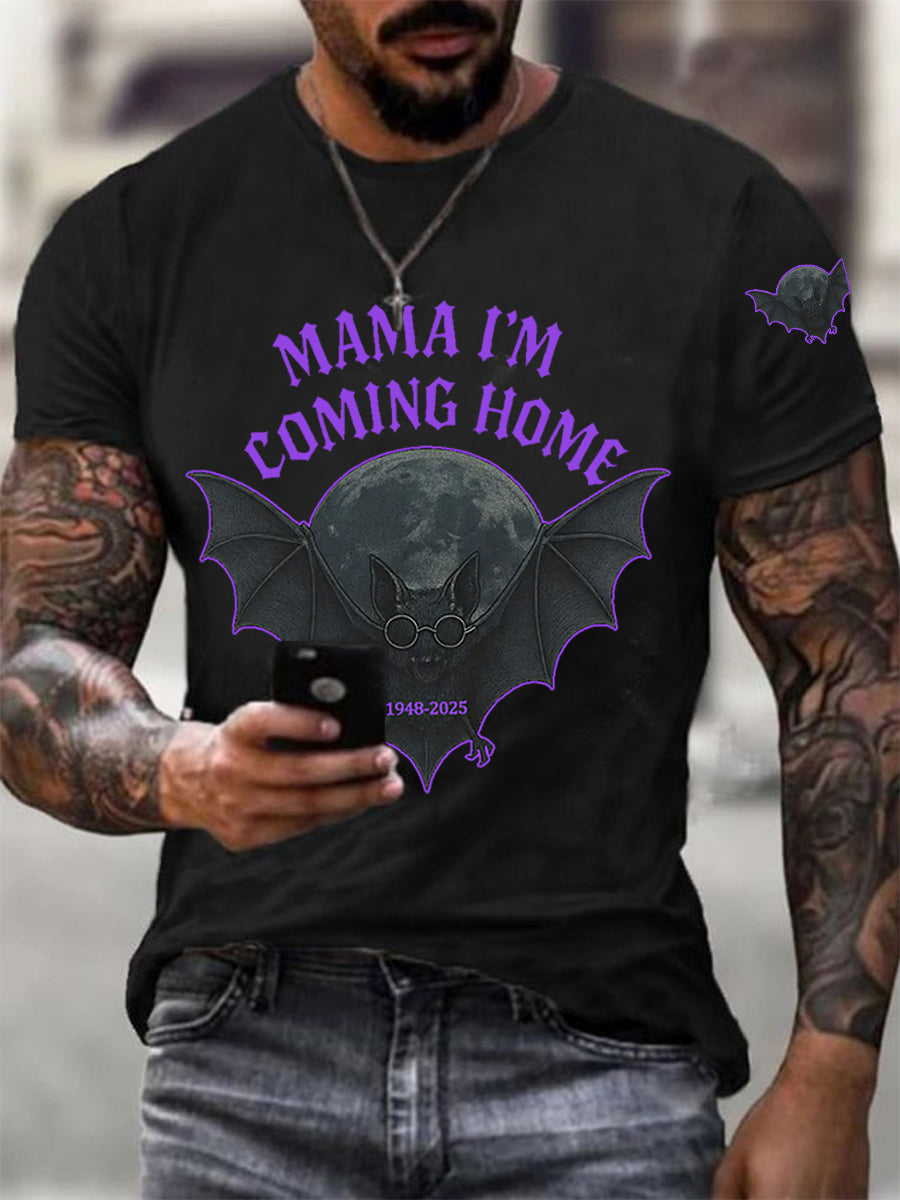 Men's Mama I'm Coming Home Rock Legend Memorial Tee
