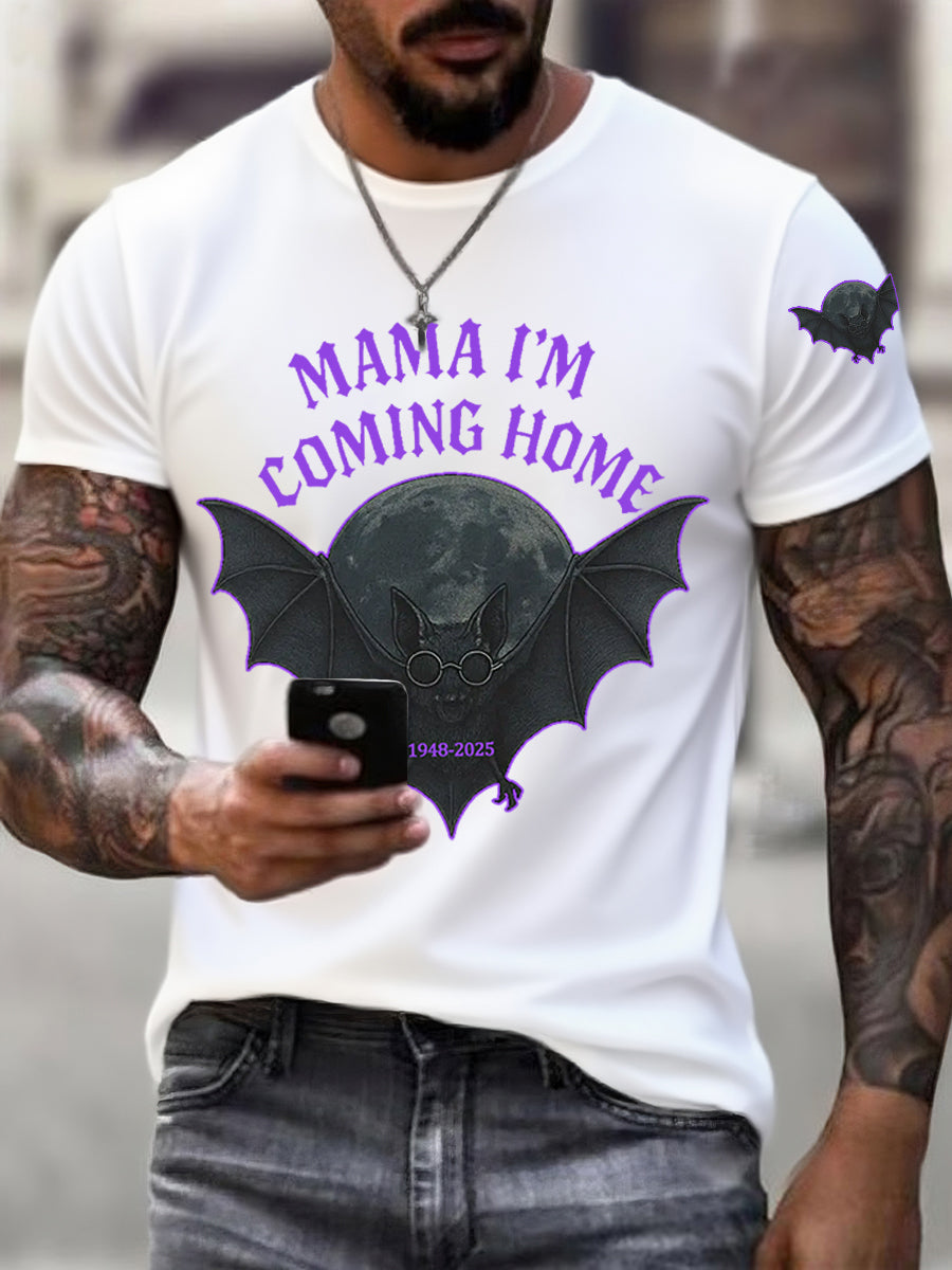 Men's Mama I'm Coming Home Rock Legend Memorial Tee