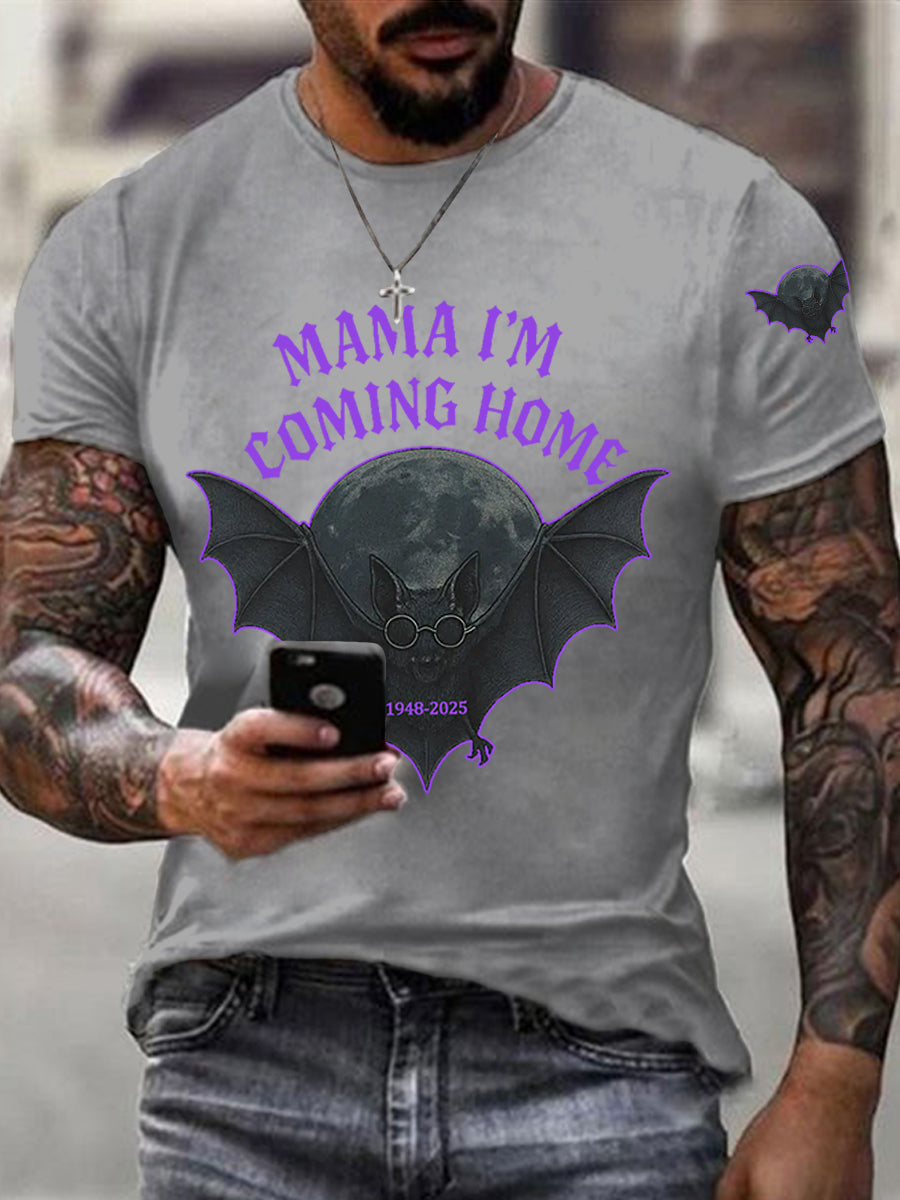 Men's Mama I'm Coming Home Rock Legend Memorial Tee