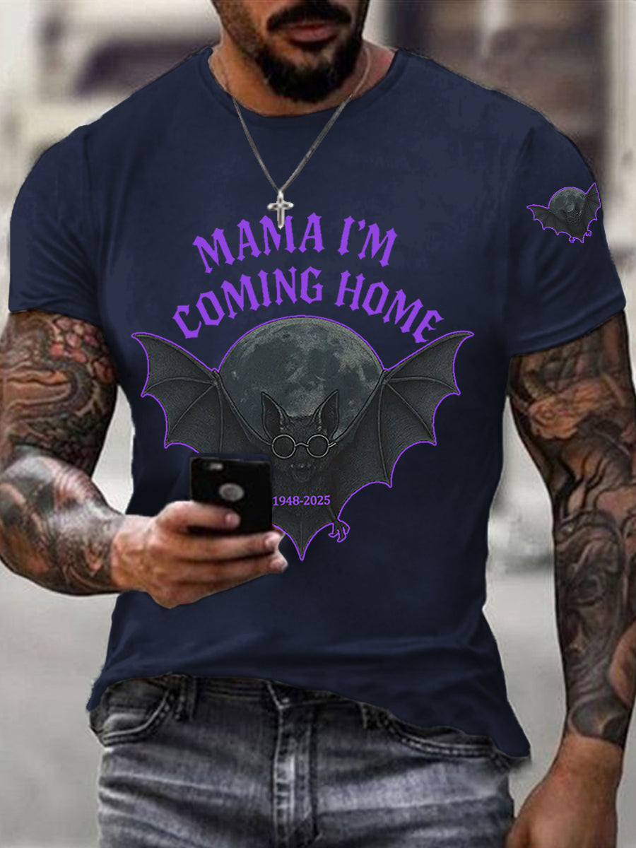 Men's Mama I'm Coming Home Rock Legend Memorial Tee