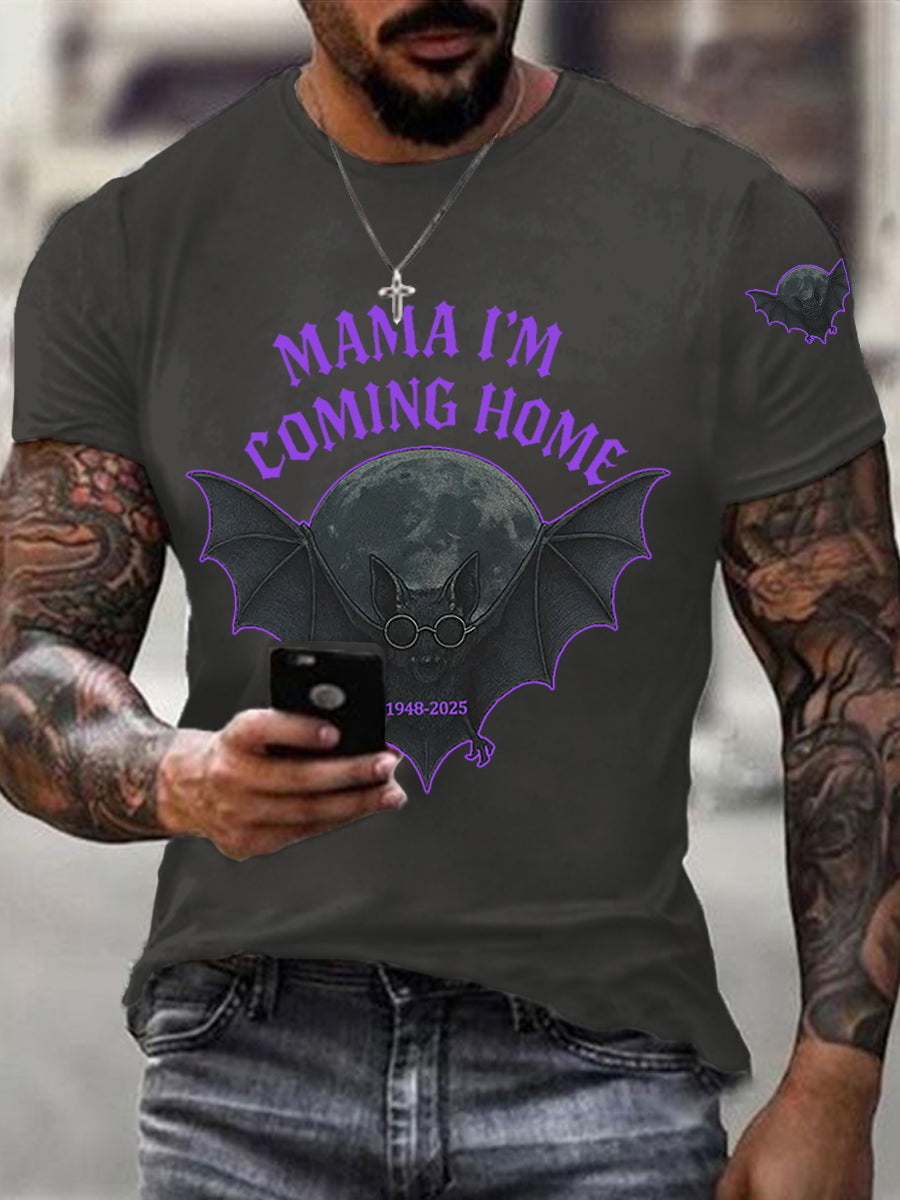Men's Mama I'm Coming Home Rock Legend Memorial Tee
