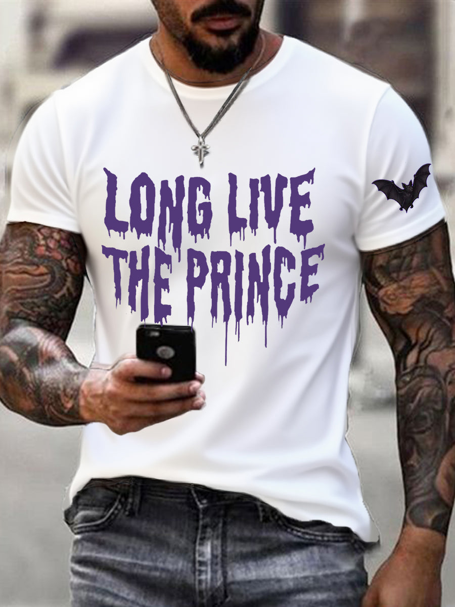 Men's Prince Of Darkness Forever Rip Legend Memorial Short Sleeve Tee