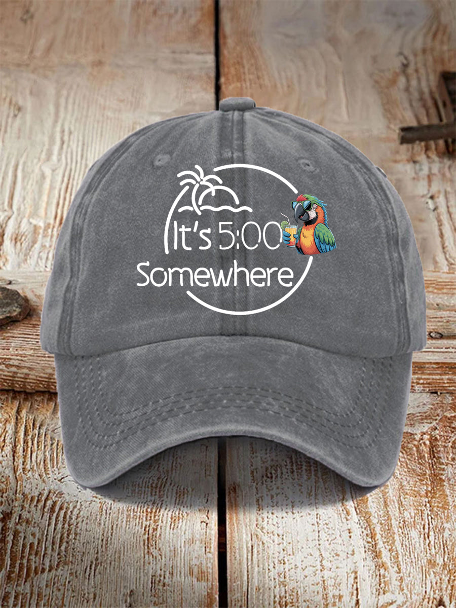Unisex Its 5 O'clock Somewhere Hat