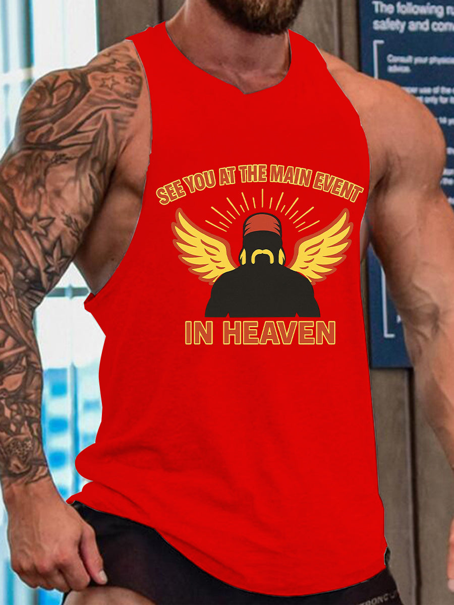 Men's Wrestling Legend Printed Tank Top