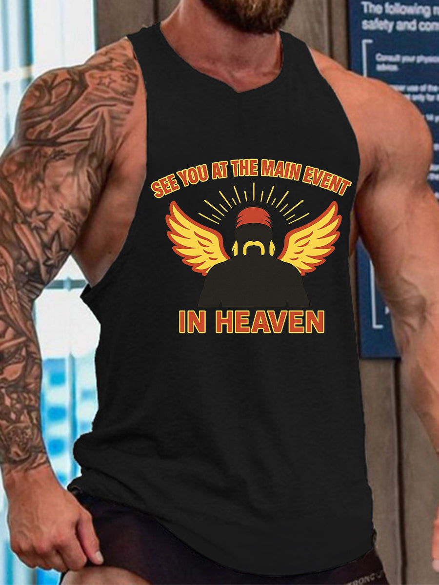 Men's Wrestling Legend Printed Tank Top