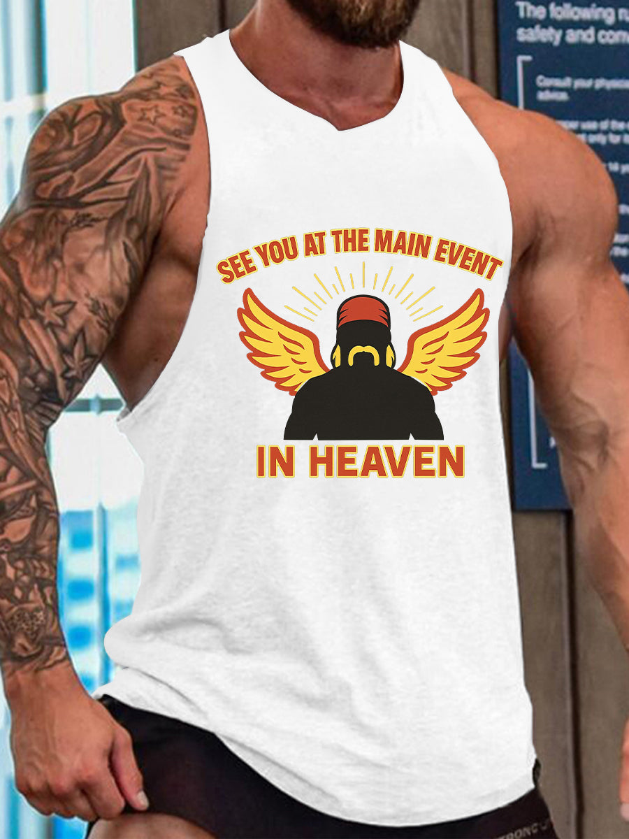Men's Wrestling Legend Printed Tank Top