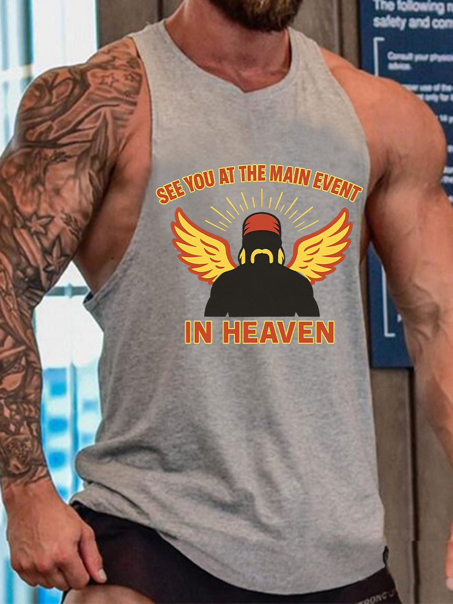 Men's Wrestling Legend Printed Tank Top