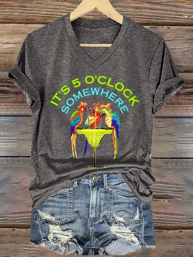 Women's Jimmy Buffett Day Iron On Short Sleeve T-Shirt