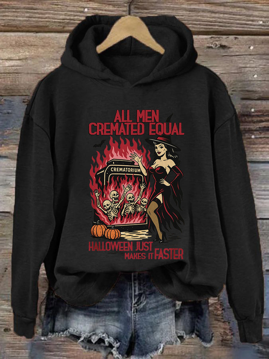 Women's Halloween Feminist Hooded Sweatshirt