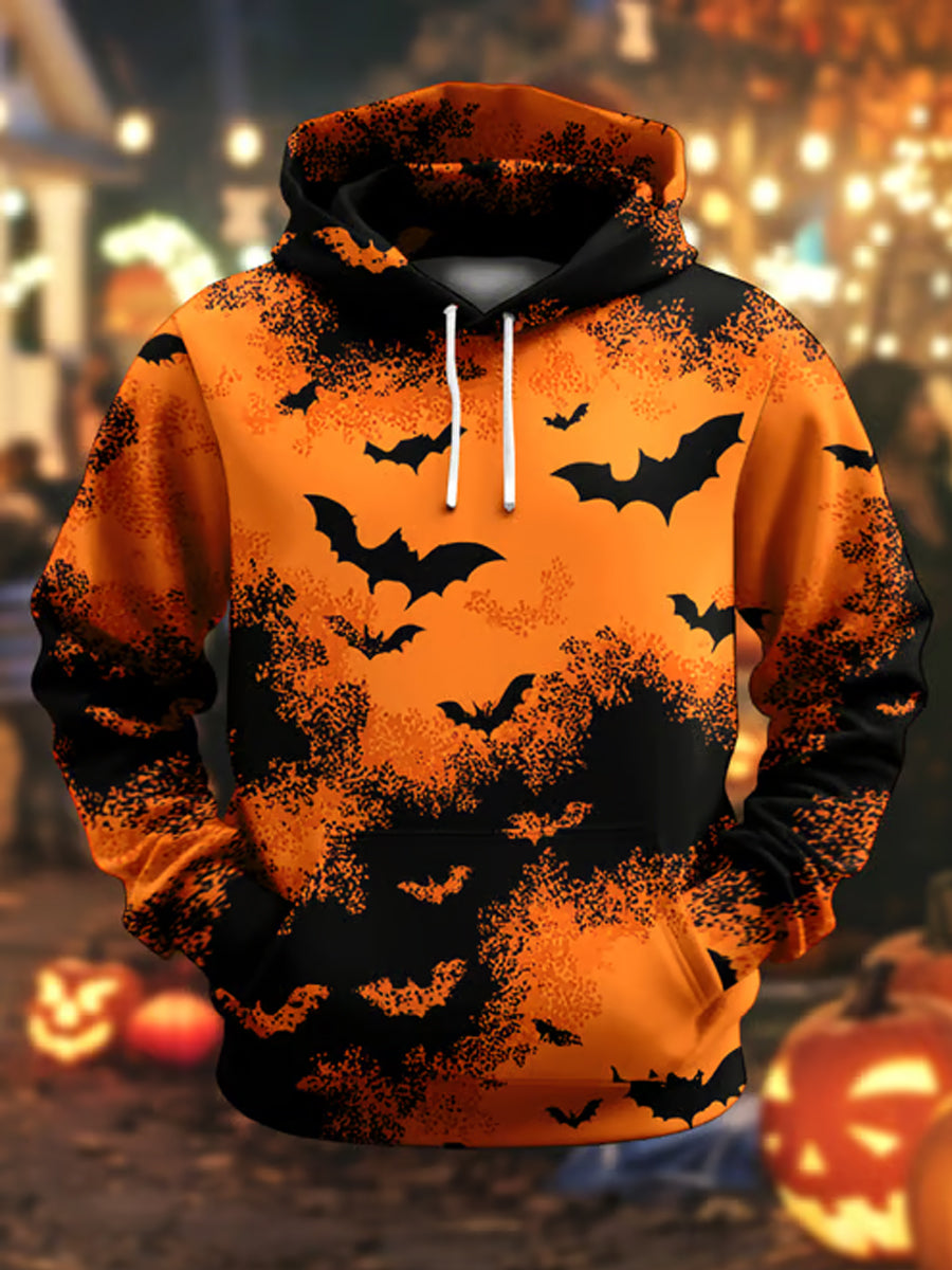 Men's Halloween Print Casual Hoodie