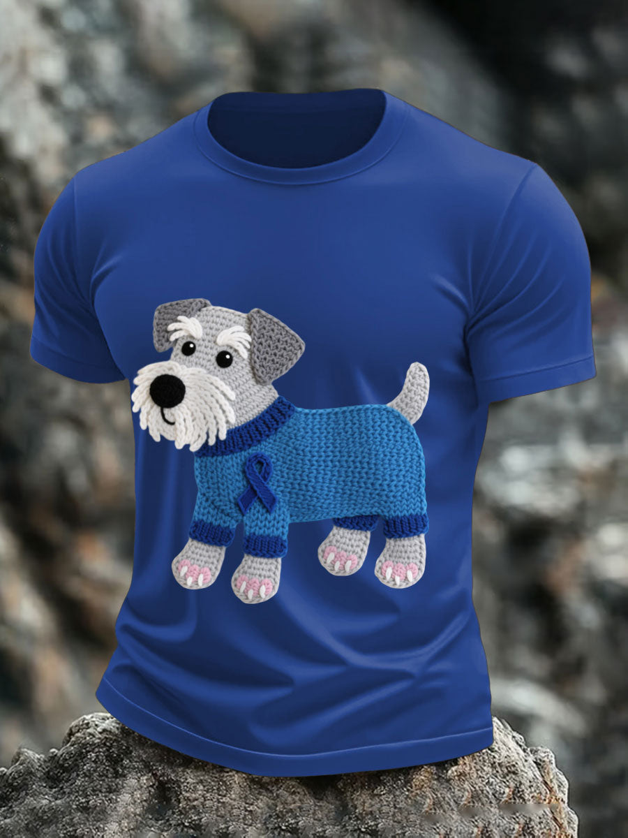 Men's Prostate Cancer Schnauzer T-Shirts