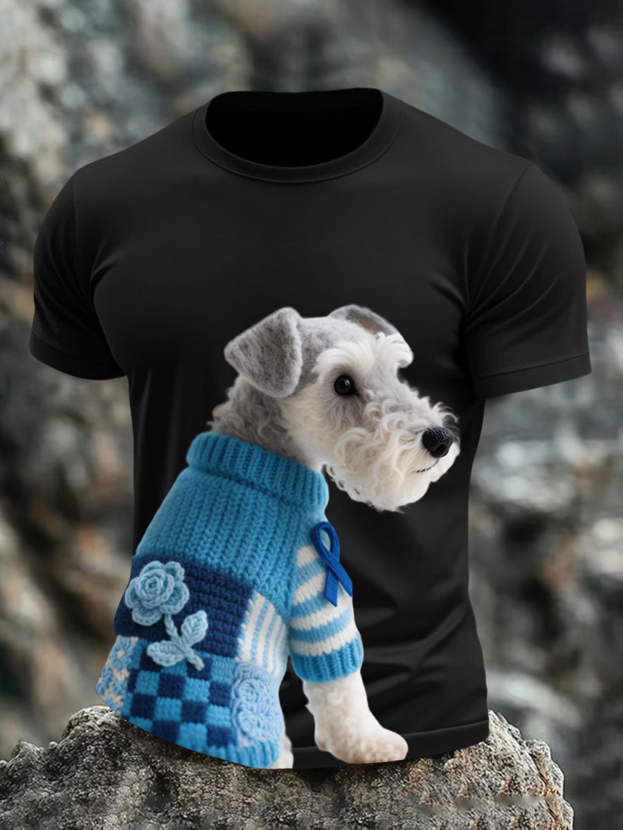 Men's Prostate Cancer Schnauzer T-Shirts