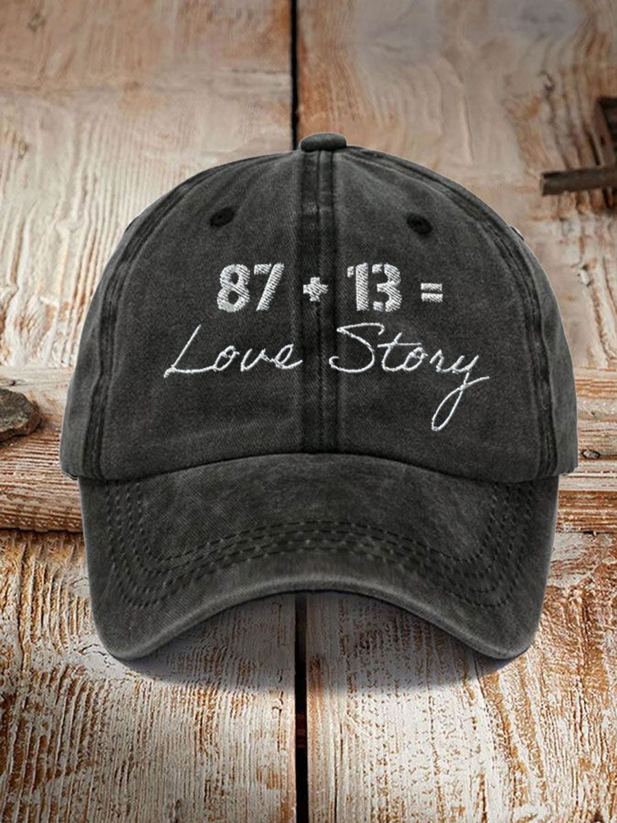 Unisex Taylor Swift and Travis Kelce Engagement Design Print Hat