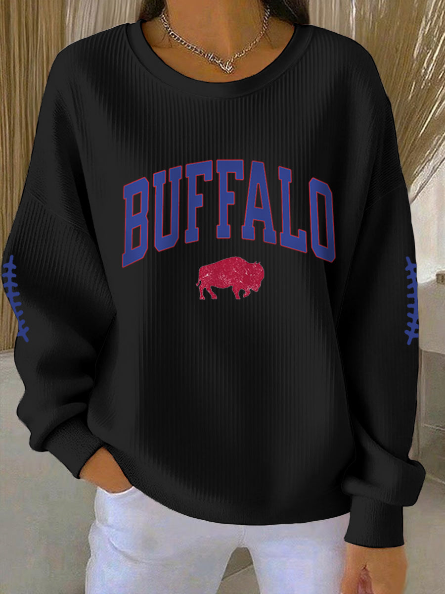 Women's Football Fans Lovers Gameday Casual Sweatshirt