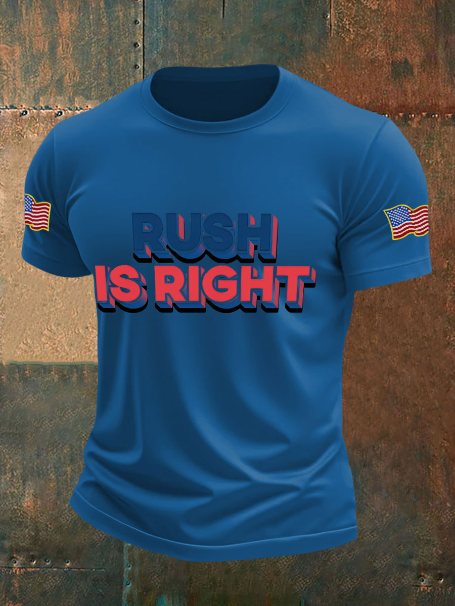 Men's rush was right T-shirts