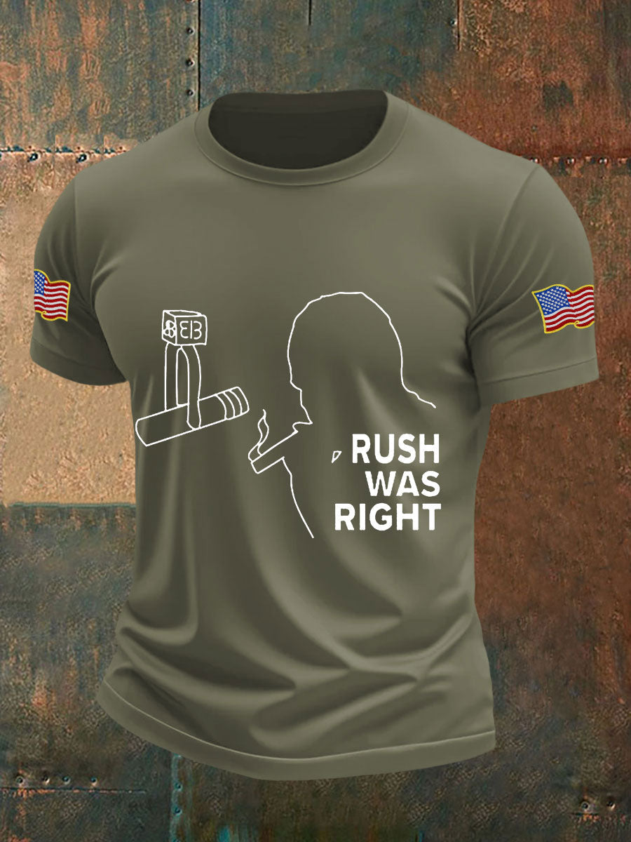 Men's rush was right T-shirts