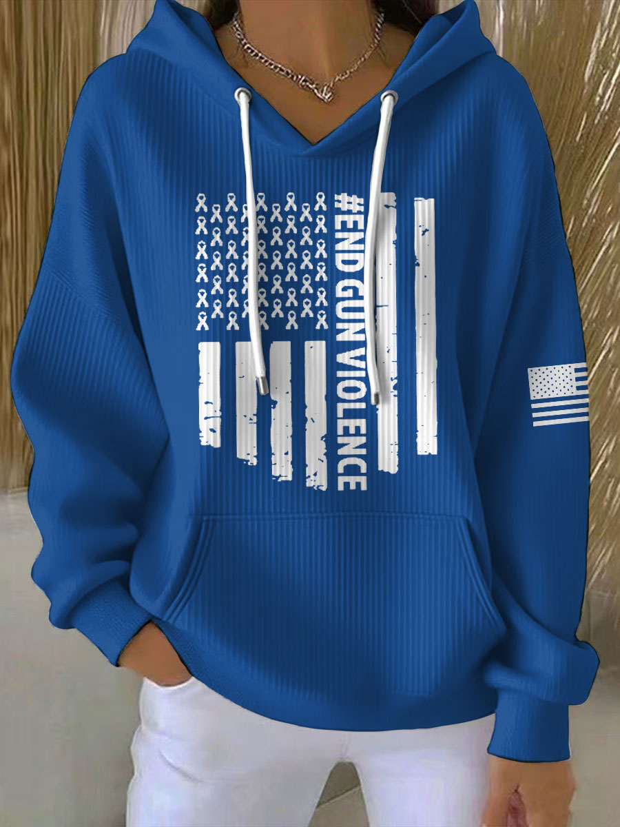 Women's End Gun Violence Printed Hoodie