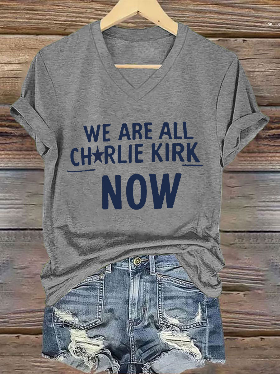 Women's Voice of Freedom Printed Casual T-shirt