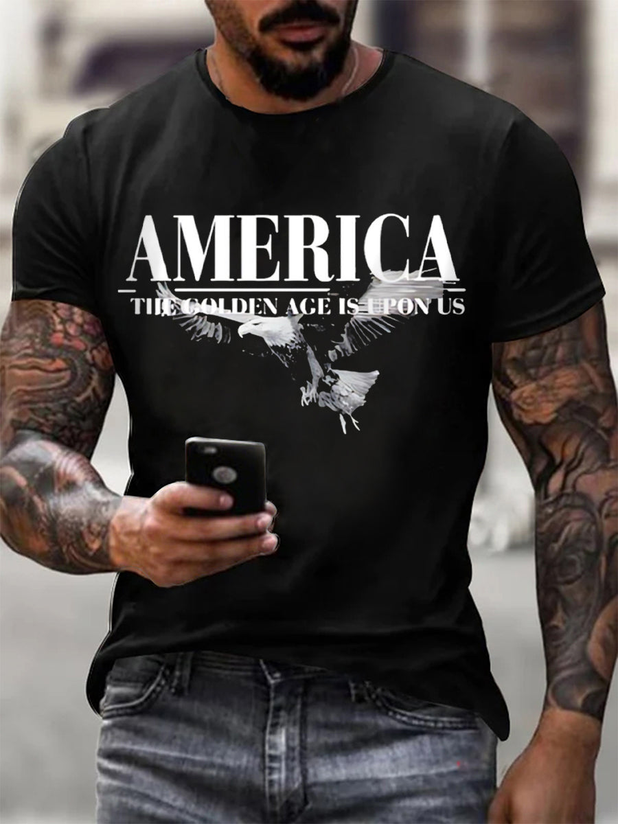 Men's America The Golden Age Is Upon Us Print T-shirt
