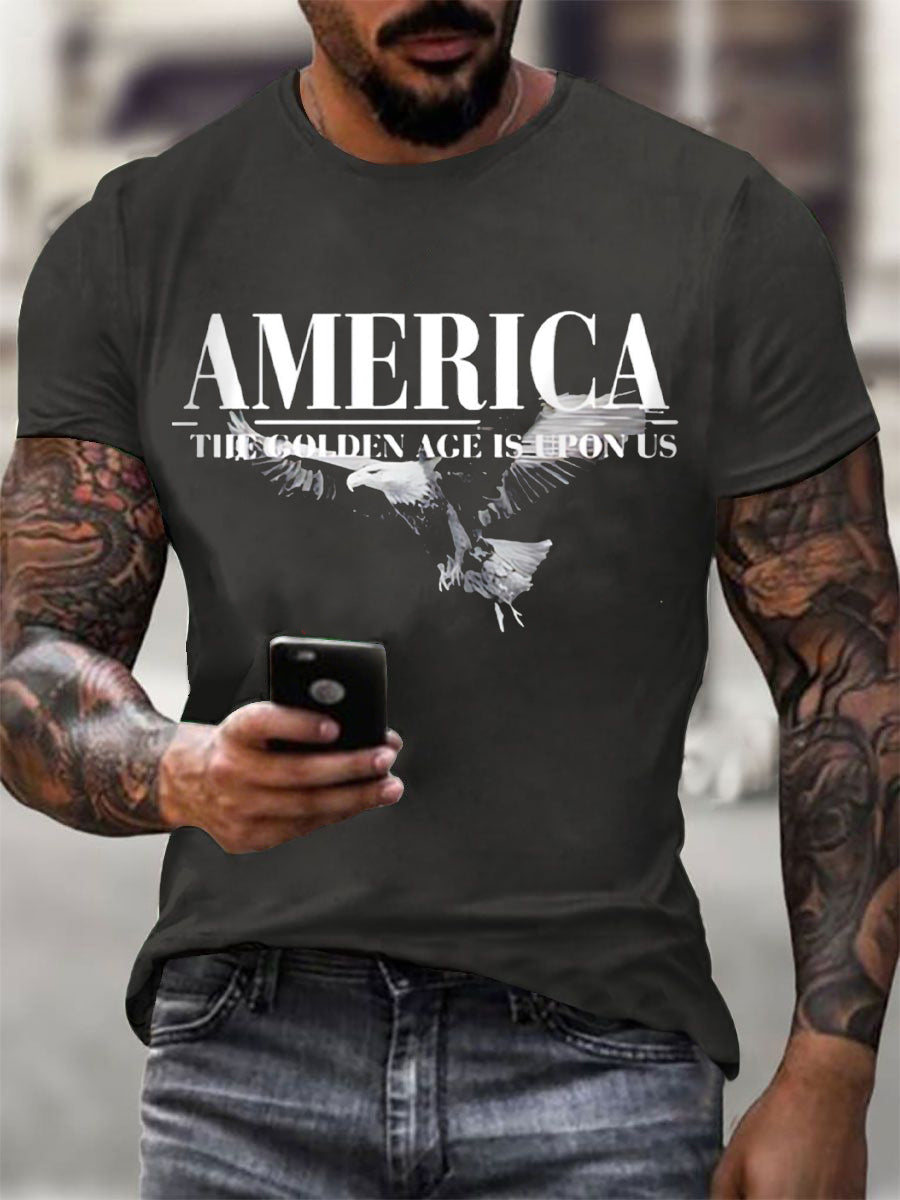 Men's America The Golden Age Is Upon Us Print T-shirt