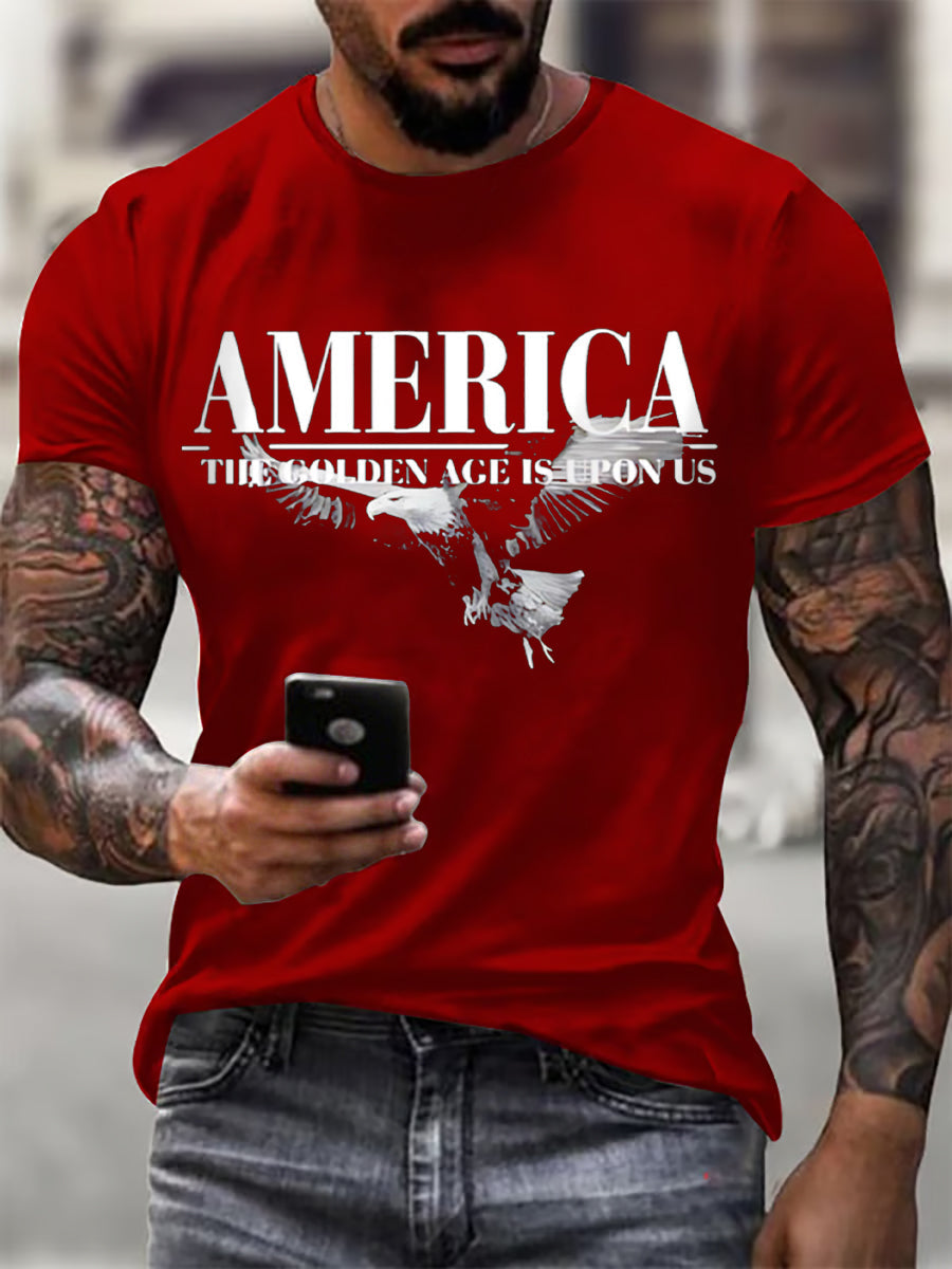 Men's America The Golden Age Is Upon Us Print T-shirt