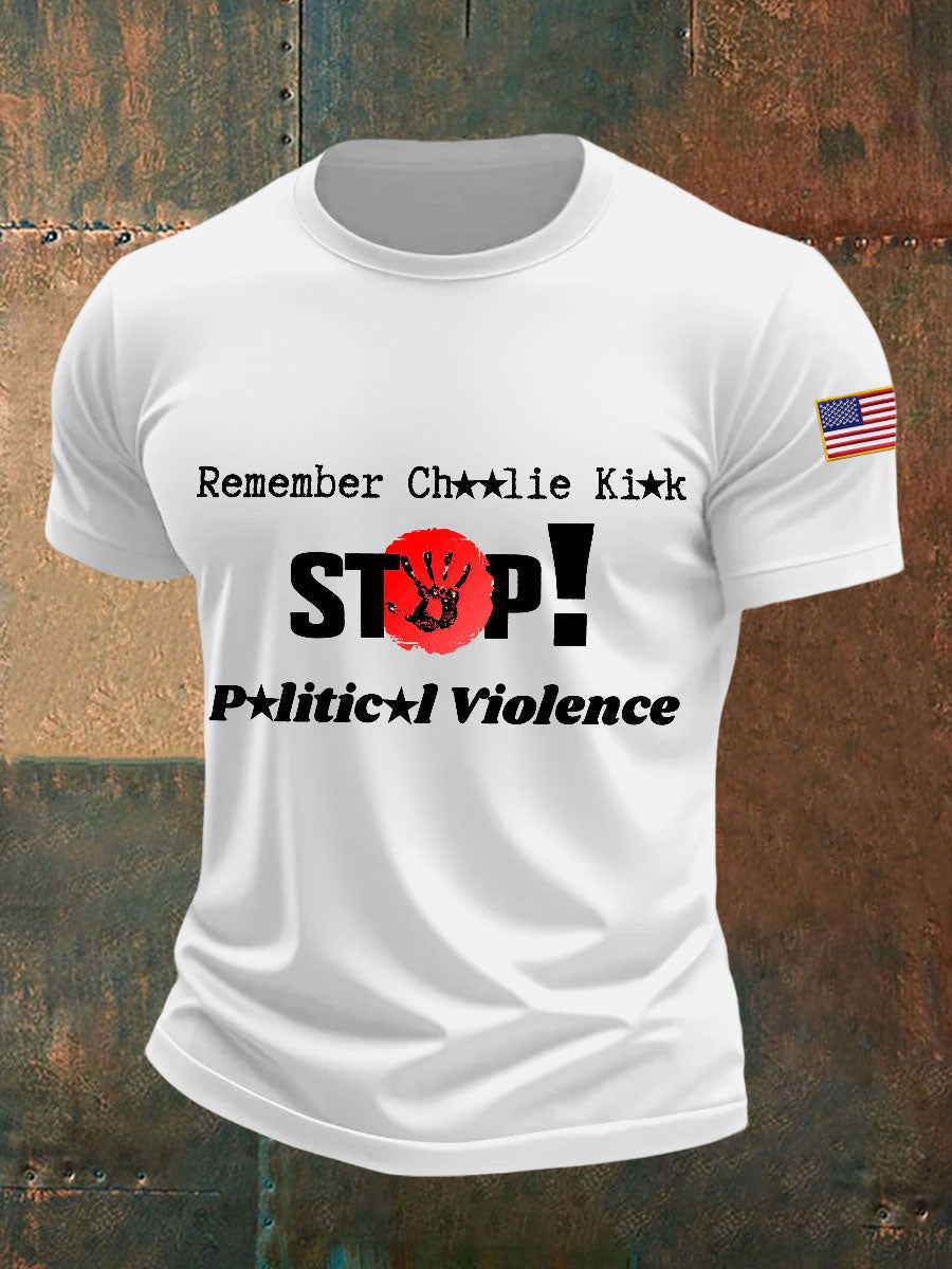 Men's stop violence T-shirts