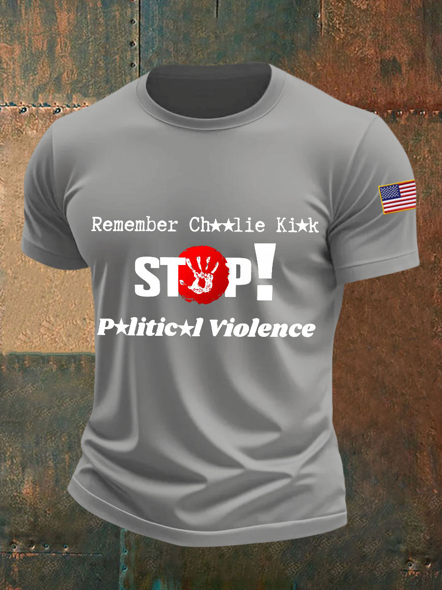 Men's stop violence T-shirts