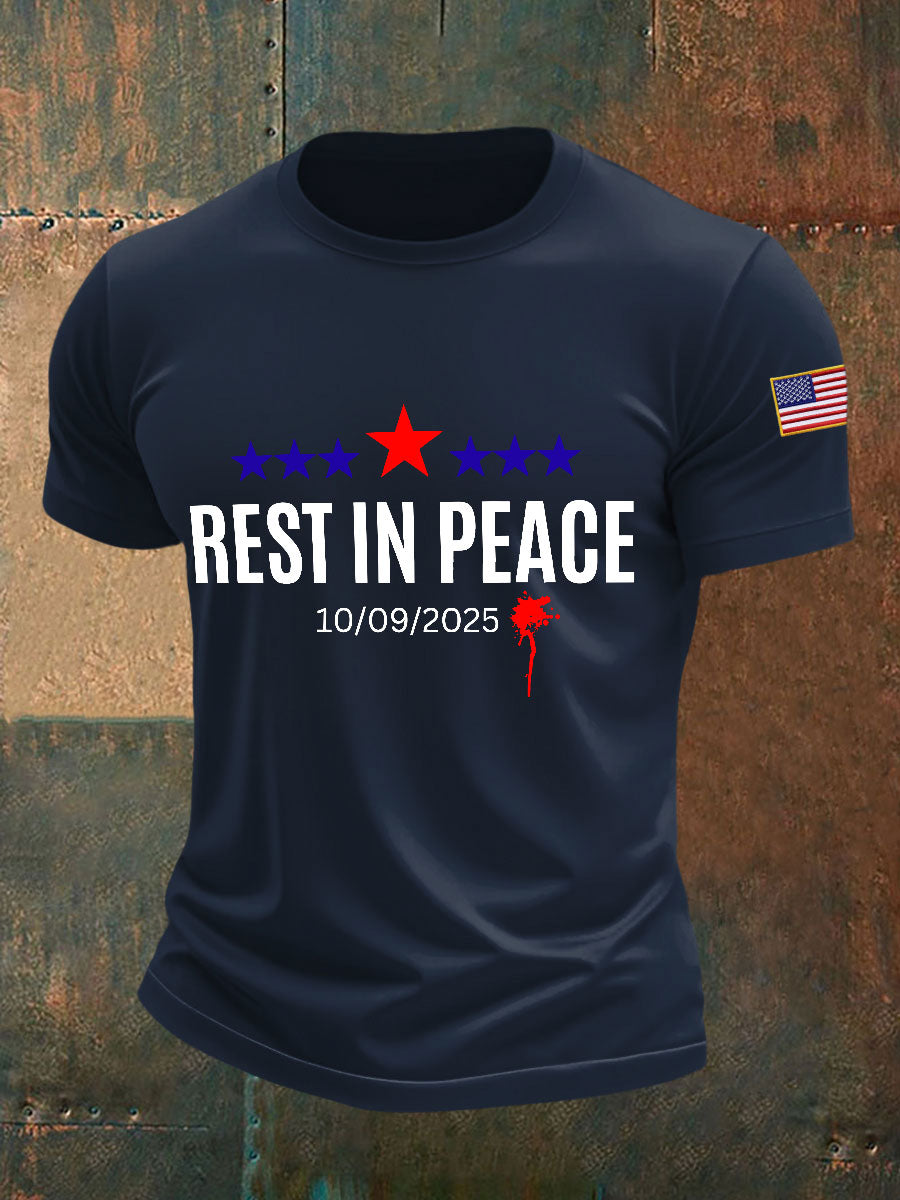 Men's rest in peace T-shirts