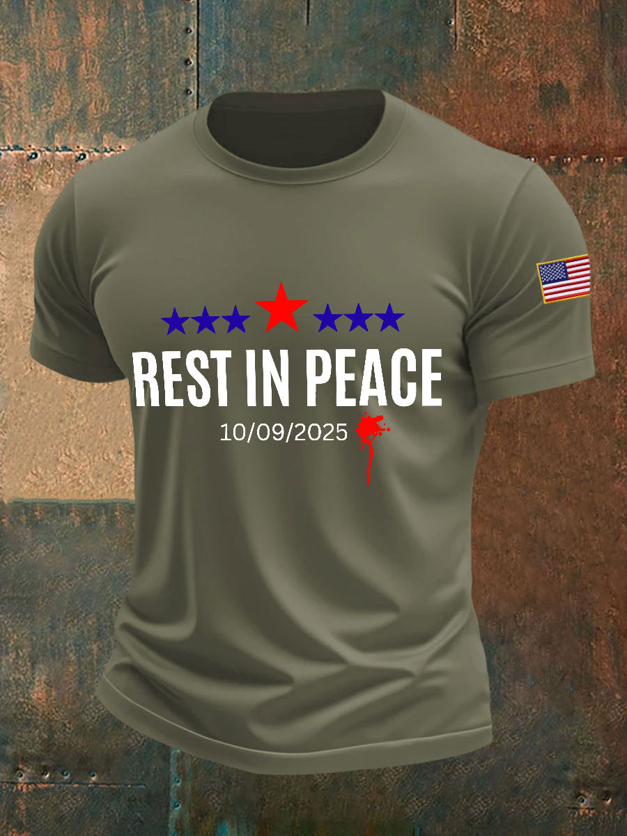 Men's rest in peace T-shirts
