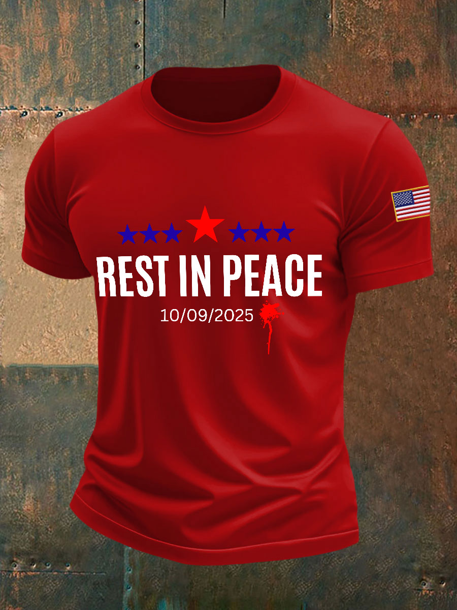 Men's rest in peace T-shirts