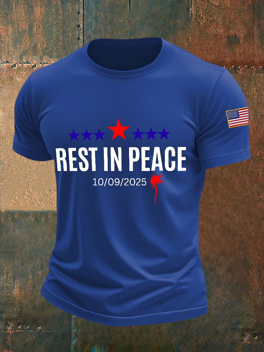 Men's rest in peace T-shirts