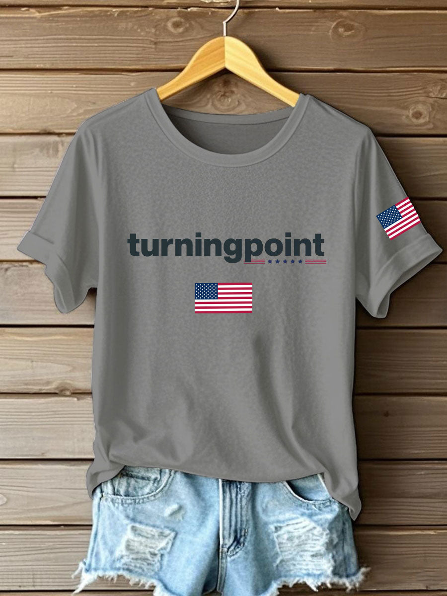 Women's Turning Point Printed Iron On Short Sleeve T-Shirt