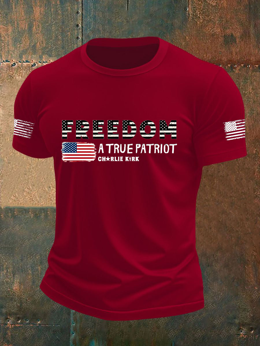 Men's Freedom Is Not Free This is the Turning Point R.I.P Charlie Kirk Short Sleeve T-shirt