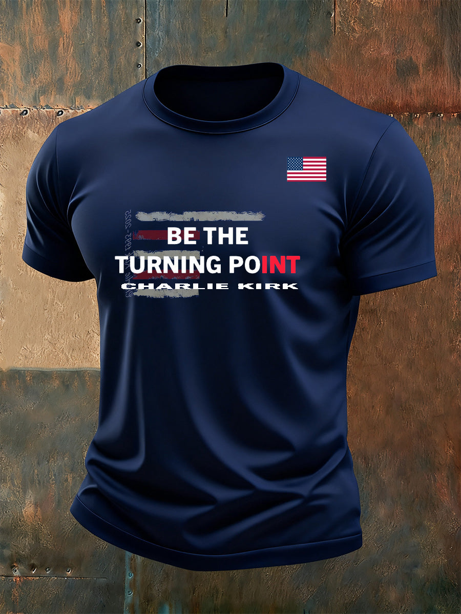 Men's Retro Turning Point Casual T-Shirt