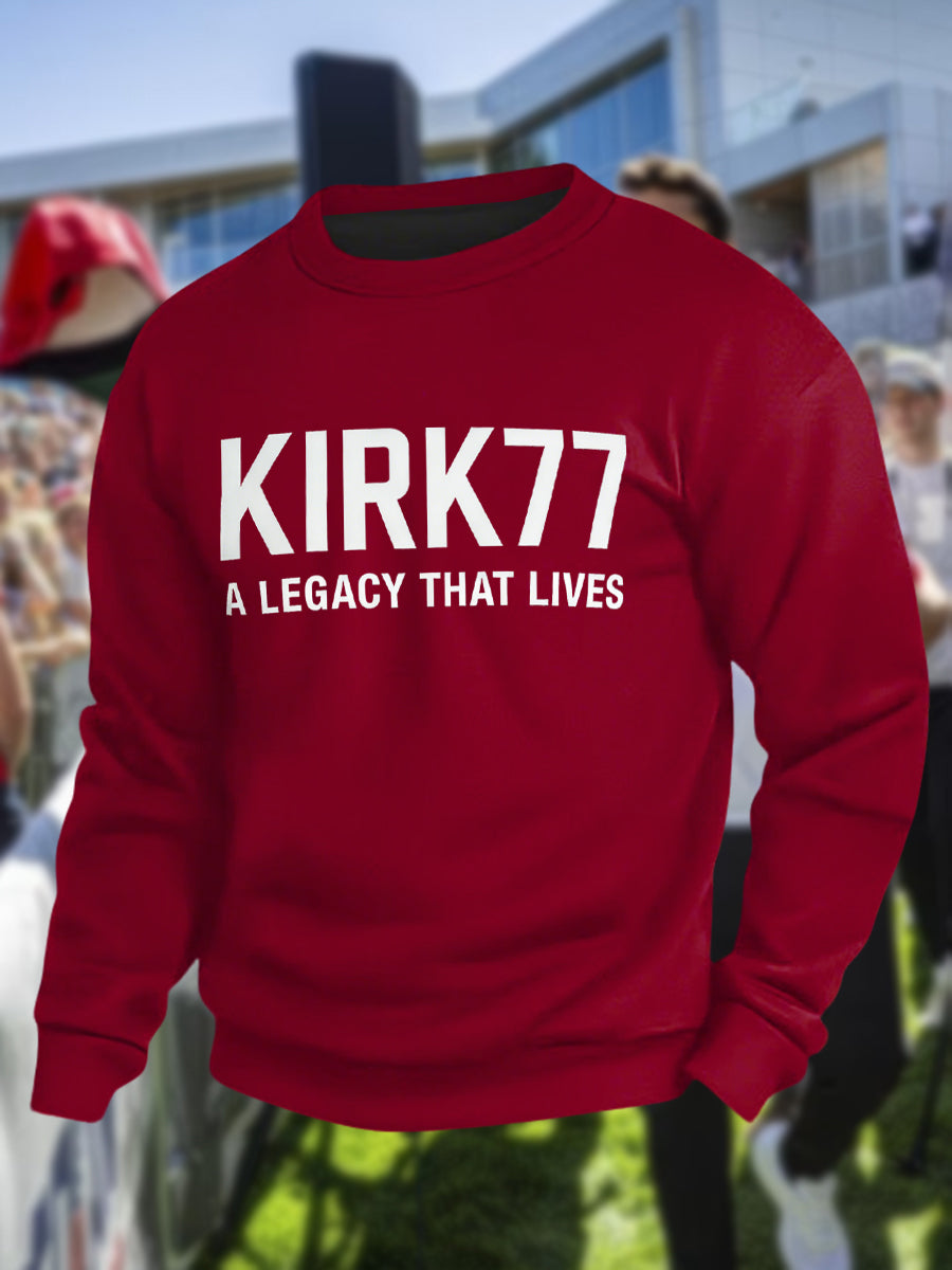 Men's Kirk77 A Legacy That Lives Crew Neck Sweatshirt